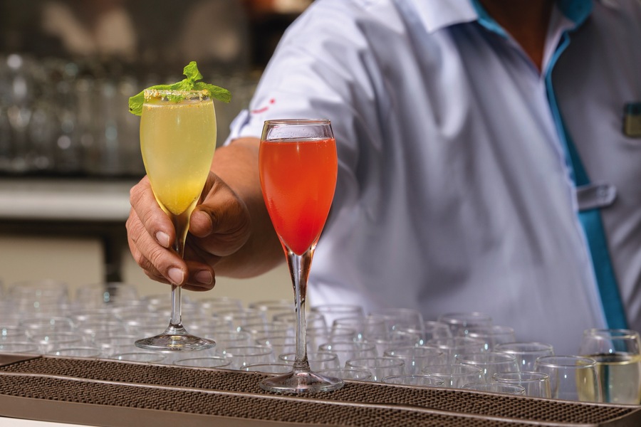 Marella Cruises Marella Explorer 2 Flutes Bartender Lifestyle ©Ben Waller 3.jpg